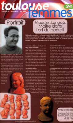 Article, sculpteur Sébastien Langloÿs