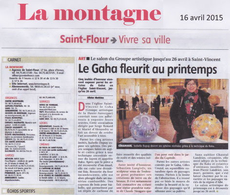 Article, Presse, sculpteur Langloÿs