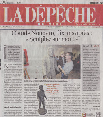 Article, Presse, sculpteur Langloÿs