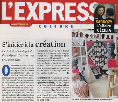 Article, sculpteur Sébastien Langloÿs