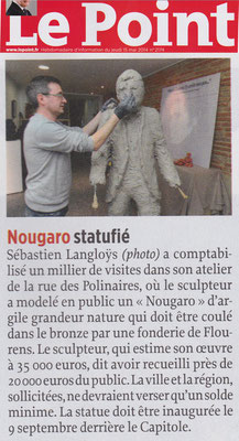 Article, Presse, sculpteur Langloÿs