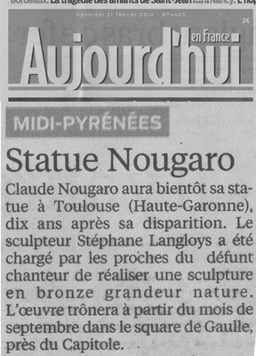 Article, Presse, sculpteur Langloÿs