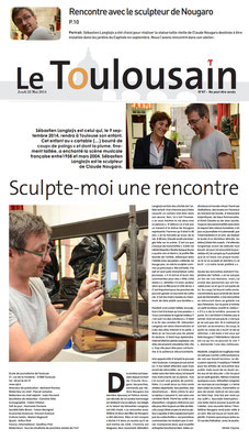 Article, Presse, sculpteur Langloÿs