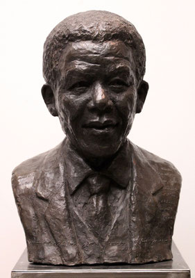 Buste, Statue, Buste Nelson Mandela, Nelson Mandela, Sculpteur Langloÿs