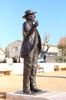 Sculpture-buste-statue-bronze-sulpteur-Langloys-Félibres-Mistral-Eyragues