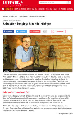 Sculpture, Statue, Artiste, Sculpteur, Toulouse, Presse, Langloÿs