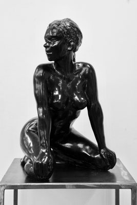 Sculpture, Sculpteur Langloys, Nu, Bronze, Calliope