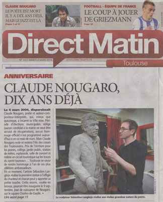 Article, Presse, sculpteur Langloÿs