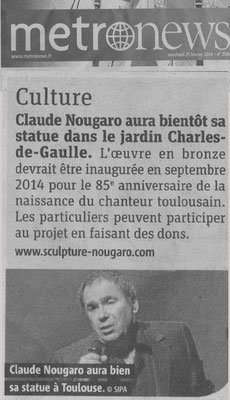 Article, Presse, sculpteur Langloÿs