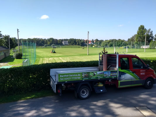 September 2021 jährliche Pflege des Kultrasens