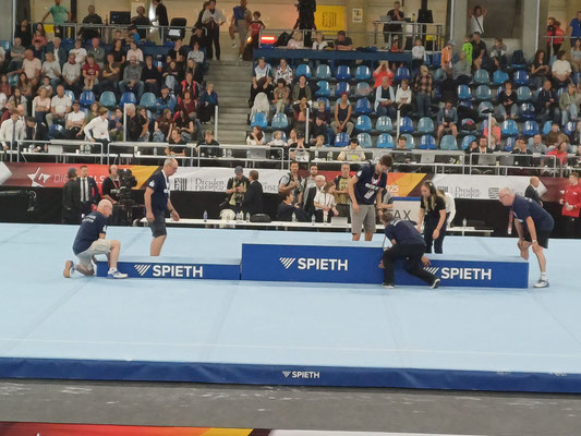 Die Turner als Helfer bei den Finals 2025 in Dresden eingesetzt
