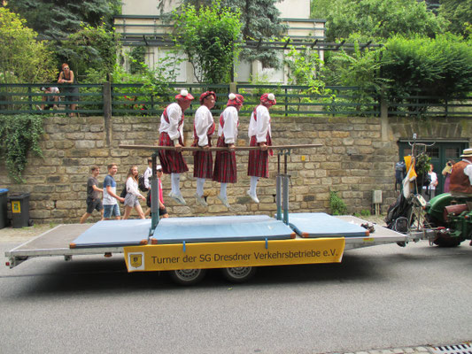 Turner zum Elbhangfestumzug am 26.Juni 2016