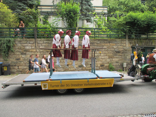 Turner zum Elbhangfestumzug am 26.Juni 2016