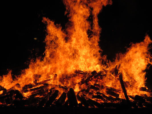 Lagerfeuer zur 700 Jahrfeier Loschwitz 