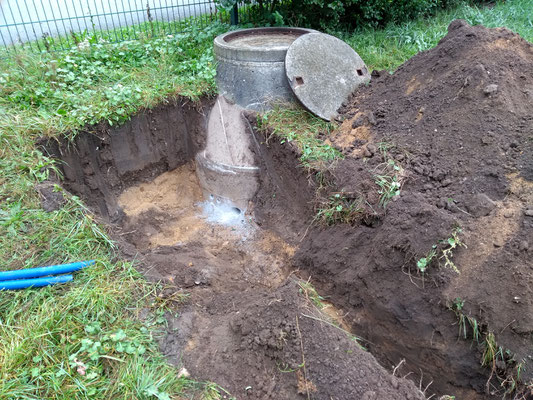 Einbau einer Beregnungsanlage Oktober 2020