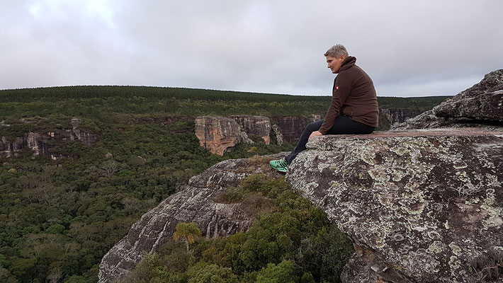 Frau Muffmuff am Pirituba Canyon