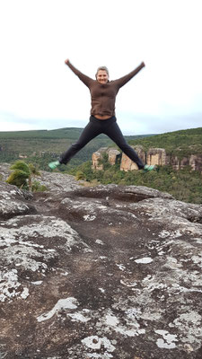 Frau Muffmuff am Pirituba Canyon