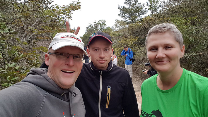 Auf dem Weg zum Canyon: Werkstroll, Lennert und ich :-)