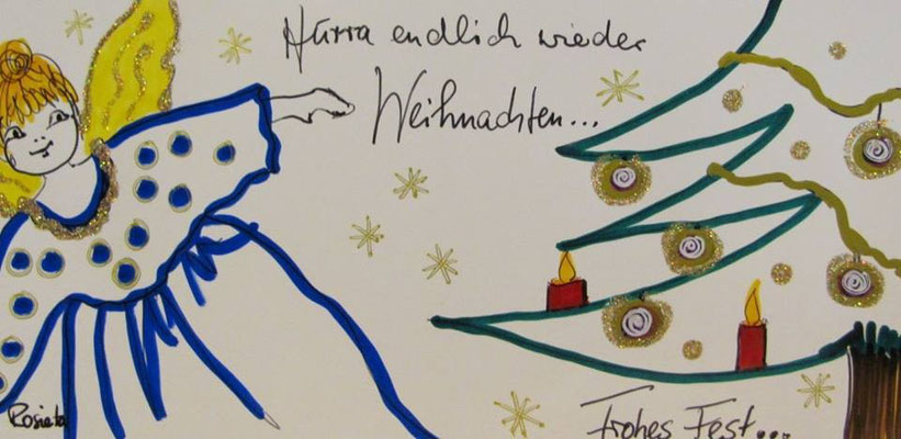 Beispiel / Kunst-Karten  zum Anlass "Weihnachten"