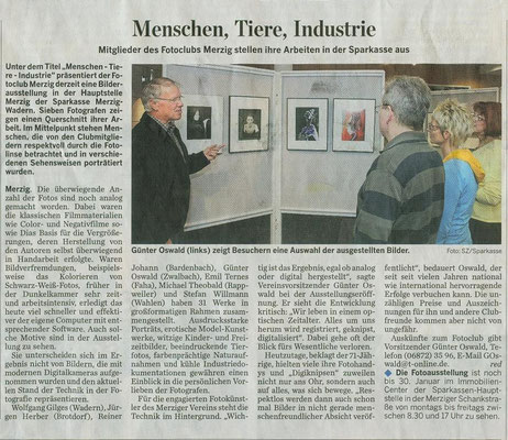 Ausstellung in der Kreissparkasse Merzig 2008