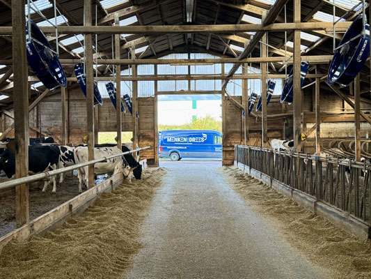 Stall-Innenansicht mit EC-Flow-Stallventilatoren