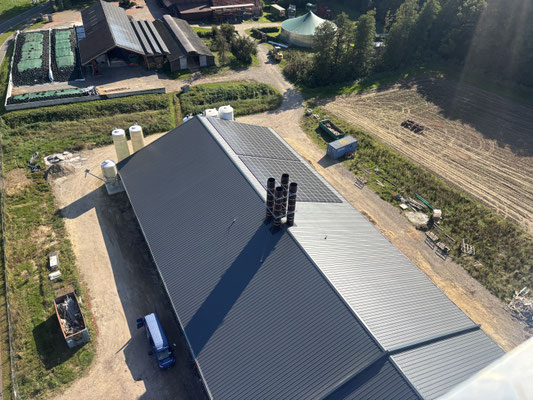 Aufsicht auf einen Kälberstall-Neubau in Emsdetten