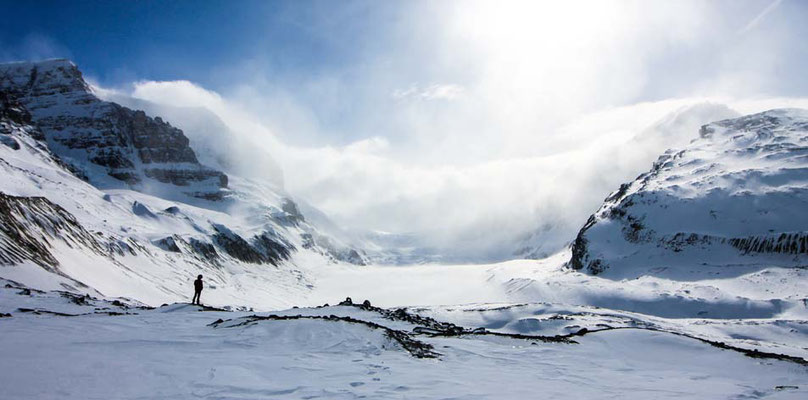 Athabasca Gletscher /  Athabasca glacier