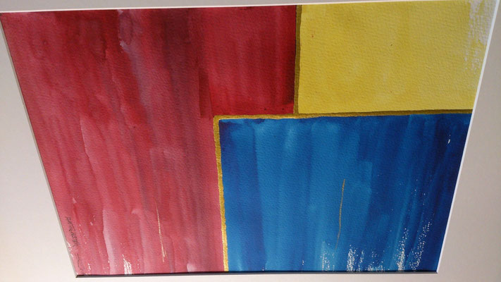 Am Fenster bei Neumond, 5-14, Aquarell, 30x40cm