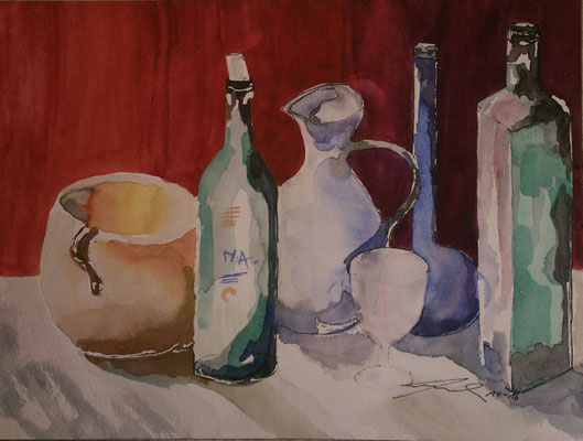 Stilleben, 10-16, Aquarell, 30x40cm