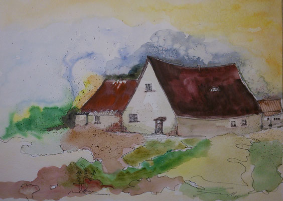 Kleine Kate, 11-15, Aquarell, 30x40cm