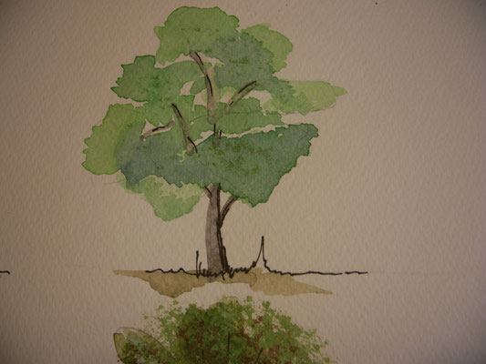Baum,04, Aquarell, 15x20cm