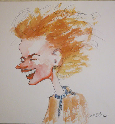 Karikatur, 12-17, Aquarell, 30x40cm