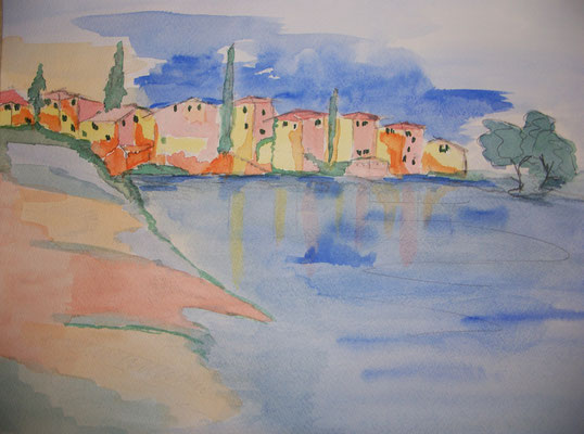 Kroatien, 12, Aquarell,30x40cm