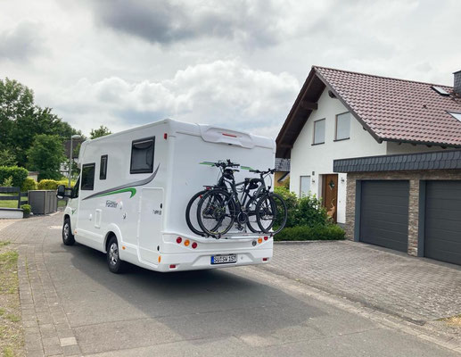 Der Teilintegrierte abfahrbereit für neue Abenteuer.