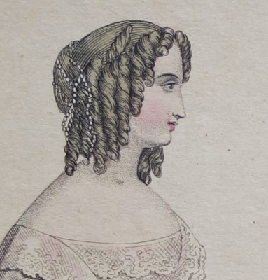 Victorian low bun and curls