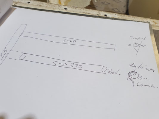 Die unteren Stringer müssen entsprechend um 200mm "mitwachsen".