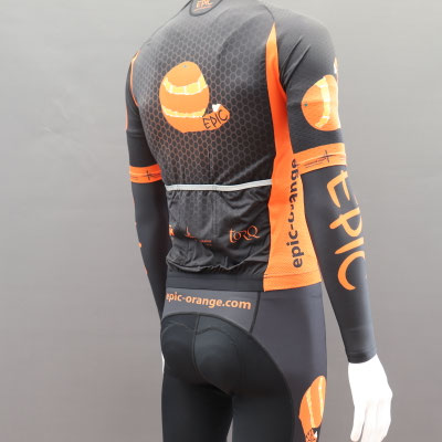 Custom printed thermal cycle arm warmers with high quality sublimation print and breathable Roubaix fabric.