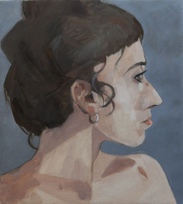 25-Ysaline - mars 2022- huile sur toile-45x40cm