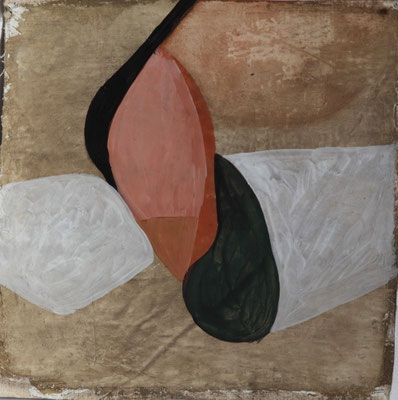 59-Sans titre (plante rose)-2013-tempera sur toile-25x25cm