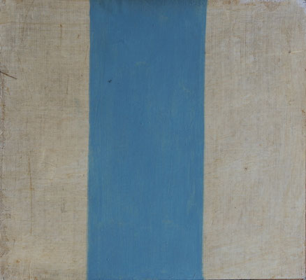 23-Bleu sulfate et fond-mars 2014-tempera sur toile-41x44,5cm