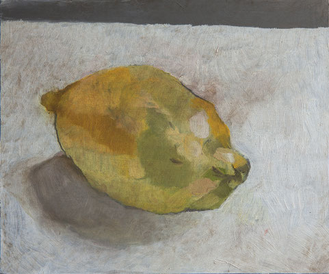 6-Citron, juillet 2024, huile sur bois, 25x30cm