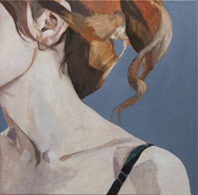 18-L'épaule de Sidonie - mars 2022- huile sur toile-50x50cm