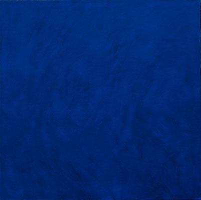 35-Bleu Cobalt-mars 2014-tempera sur toile-130x130cm