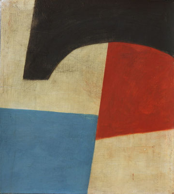 16-Bleu sulfate-rouge-brun-fevrier 2014-tempera sur toile-51x46cm
