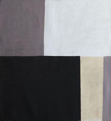 9-Sans titre ( gris et noir)- mars 2020- tempera sur toile