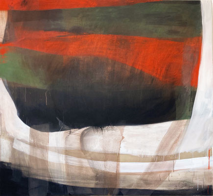 35- Sans titre  ( etat 5)- juillet 2023- huile sur toile- 120x130cm 