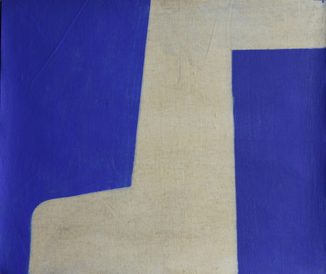 44-Bleu outremer- avril 2014-tempera sur t-46x54cm