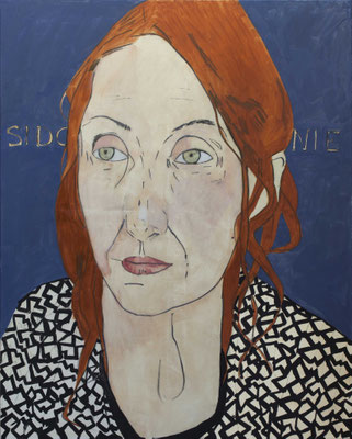 50-Sidonie- Aout 2019- tempera et huile sur toile-100x80 cm 