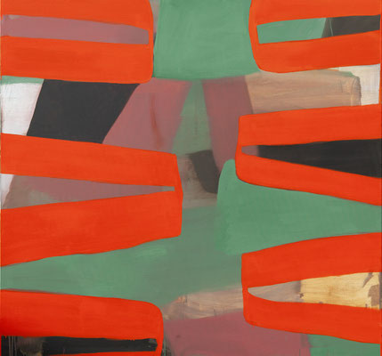 21-Dents rouges, septembre octobre 2024, 150x160cm