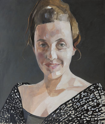51-Charlotte - dec 2020- tempera, huile et pastel sur toile-100 x 85 cm